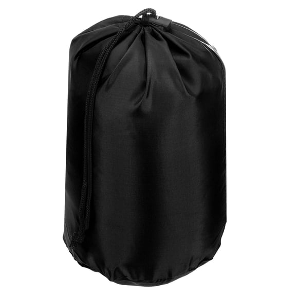 Uxcell Stuff Sack, 9 x 16 Inch Waterproof Outdoor Storage Sack Portable Drawstring Dust Flap Bag Lightweight Sleeping Bag Black