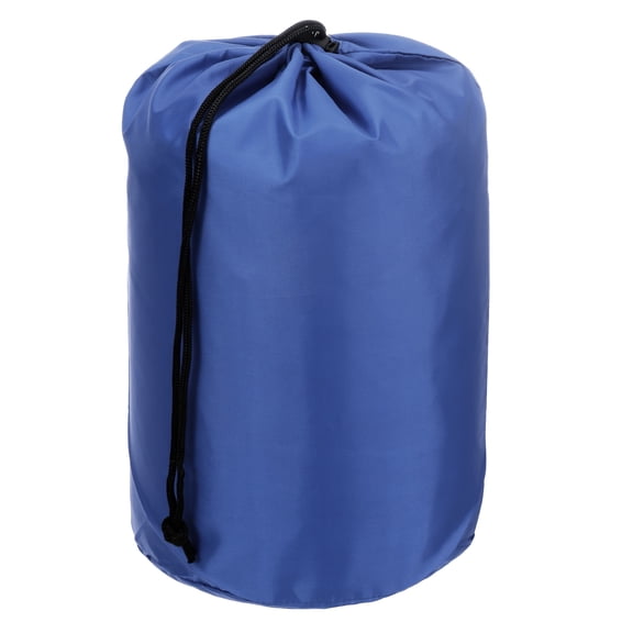 Uxcell Stuff Sack, 9 x 16 Inch Waterproof Outdoor Storage Sack Portable Drawstring Dust Flap Bag Lightweight Sleeping Bag Navy Blue