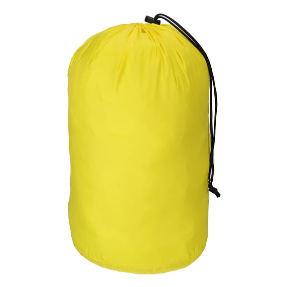 Uxcell Stuff Sack, 9x16 Inch Outdoor Storage Sack Ultralight Dust Flap Bag, Yellow