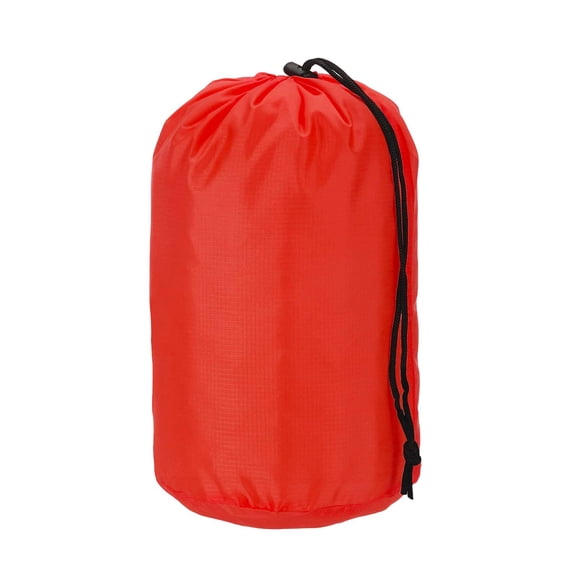 Uxcell Stuff Sack, Nylon Waterproof Storage Sacks Portable Drawstring Dry Stuff Bag Gear Organization with Toggle, 5x10Inch Fit for Backpacking Camping Traveling Hiking(Red)