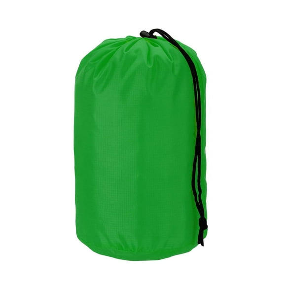 Uxcell Stuff Sack, Nylon Waterproof Storage Sacks Portable Drawstring Dry Stuff Bag Gear Organization with Toggle, 5x10Inch Fit for Backpacking Camping Traveling Hiking(Green)