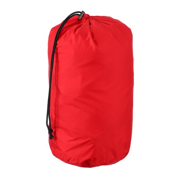 Uxcell Stuff Sack, Sleeping Bag Storage Sack, Waterproof Outdoor Storage Bag for Camping 6 x 13 In & Red