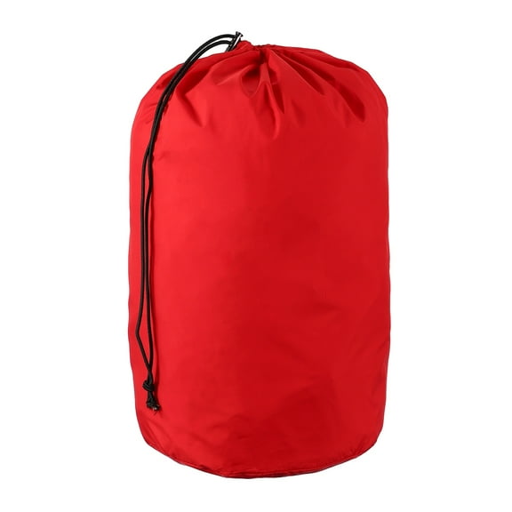 Uxcell Stuff Sack, Sleeping Bag Storage Sack, Waterproof Outdoor Storage Bag for Camping 8 x 17 In & Red