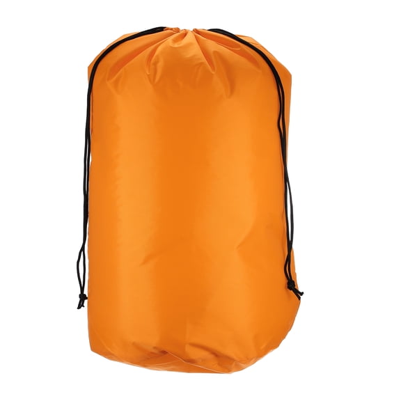 Uxcell Stuff Sack, Waterproof Ditty Bags Storage Sacks Portable Outdoor Ultralight Drawstring Dry Stuff Bag Gear with Toggle 14x27In & Orange for (Backpacking Camping Traveling Hiking)