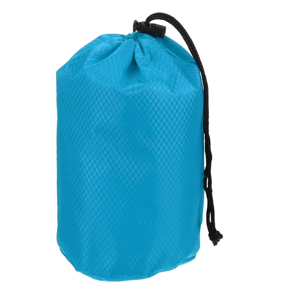 Uxcell Stuff Sack, Waterproof Ditty Bags Storage Sacks Portable Outdoor Ultralight Drawstring Dry Stuff Bag Gear with Toggle 4x8In & Bright Blue for (Backpacking Camping Traveling Hiking)