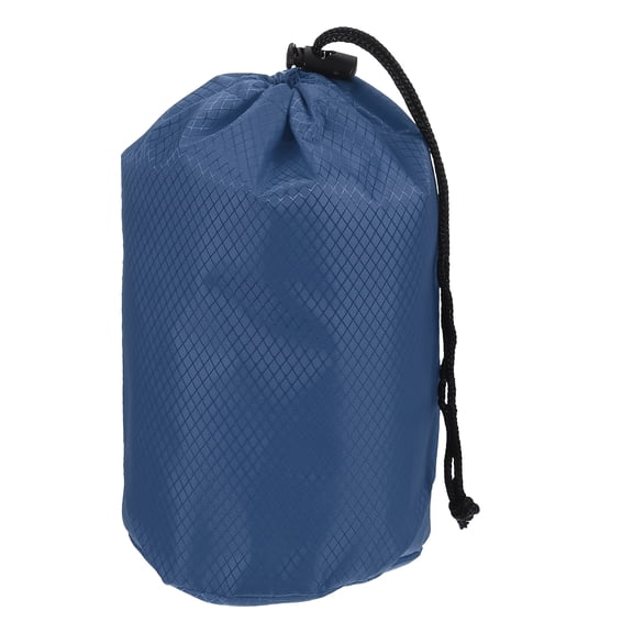 Uxcell Stuff Sack, Waterproof Ditty Bags Storage Sacks Portable Outdoor Ultralight Drawstring Dry Stuff Bag Gear with Toggle 4x8In & Dark Blue for (Backpacking Camping Traveling Hiking)