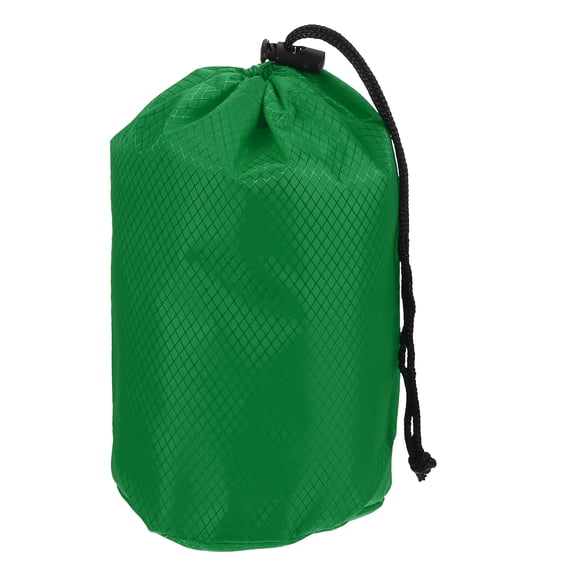 Uxcell Stuff Sack, Waterproof Ditty Bags Storage Sacks Portable Outdoor Ultralight Drawstring Dry Stuff Bag Gear with Toggle 4x8In & Dark Green for (Backpacking Camping Traveling Hiking)