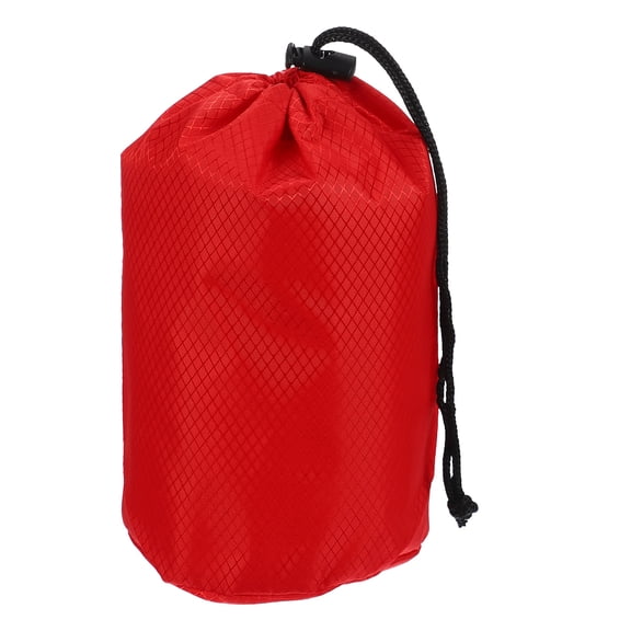 Uxcell Stuff Sack, Waterproof Ditty Bags Storage Sacks Portable Outdoor Ultralight Drawstring Dry Stuff Bag Gear with Toggle 4x8In & Red for (Backpacking Camping Traveling Hiking)