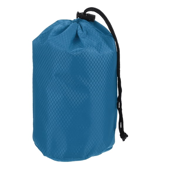 Uxcell Stuff Sack, Waterproof Ditty Bags Storage Sacks Portable Outdoor Ultralight Drawstring Dry Stuff Bag Gear with Toggle 4x8In & Sea Blue for (Backpacking Camping Traveling Hiking)