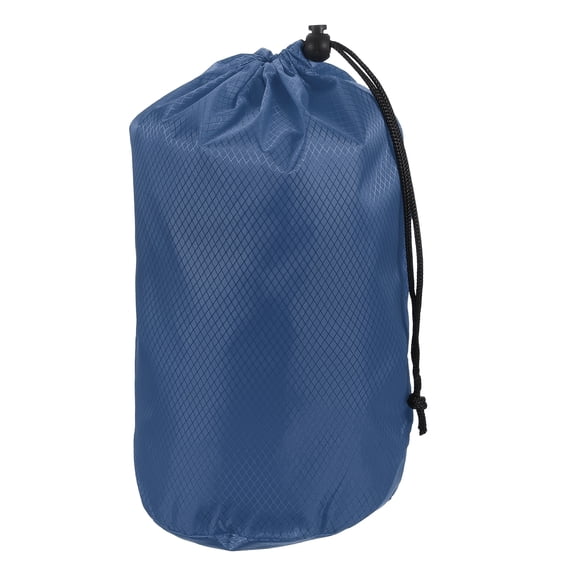 Uxcell Stuff Sack, Waterproof Ditty Bags Storage Sacks Portable Outdoor Ultralight Drawstring Dry Stuff Bag Gear with Toggle 6x12In & Dark Blue for (Backpacking Camping Traveling Hiking)