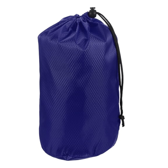 Uxcell Stuff Sack, Waterproof Ditty Bags Storage Sacks Portable Outdoor Ultralight Drawstring Dry Stuff Bag Gear with Toggle 6x12In & Sapphire for (Backpacking Camping Traveling Hiking)