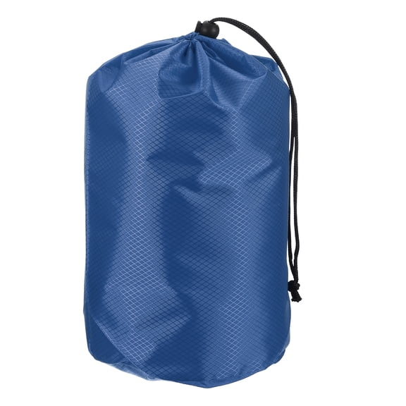 Uxcell Stuff Sack, Waterproof Ditty Bags Storage Sacks Portable Outdoor Ultralight Drawstring Dry Stuff Bag Gear with Toggle 7x13In & Dark Blue for (Backpacking Camping Traveling Hiking)