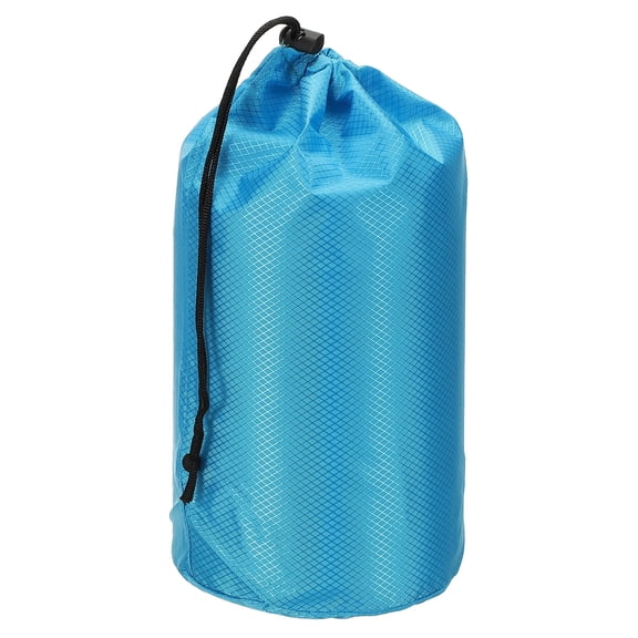 Uxcell Stuff Sack Waterproof Outdoor Storage Sack Portable Drawstring Dust Flap Bags Lightweight 6 x 12 Inch Blue