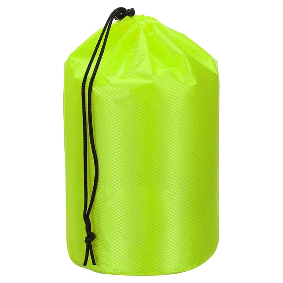 Uxcell Stuff Sack Waterproof Outdoor Storage Sack Portable Drawstring Dust Flap Bags Lightweight 7 x 13 Inch Green