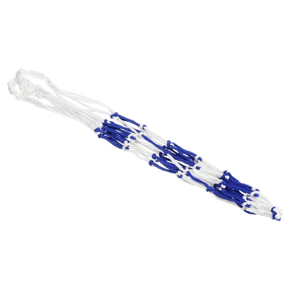 Uxcell Sturdy Mesh Net Basketball Bag Football Carry Bag Single Ball Carrier, White Blue
