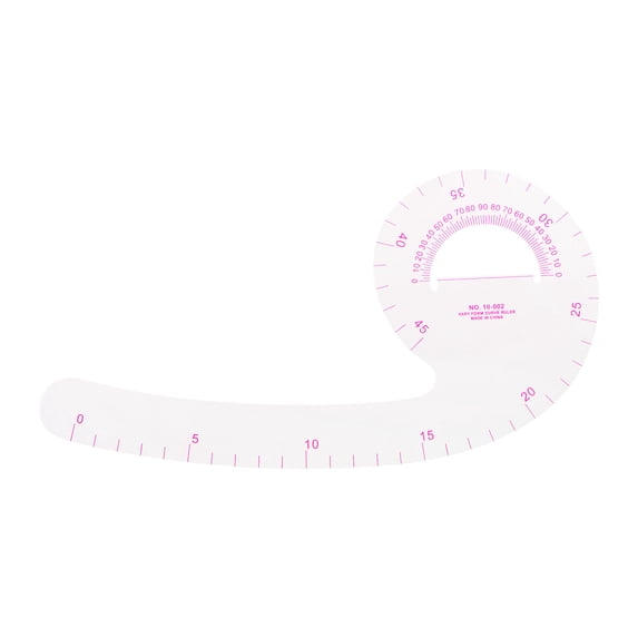 Uxcell Styling Sewing French Curve Ruler, 24x11cm Clear Sewing Pattern Making Ruler