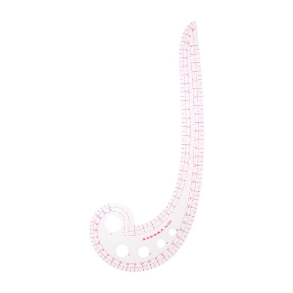 Uxcell Styling Sewing French Curve Ruler, 30x10.5cm Clear Sewing Pattern Making Ruler