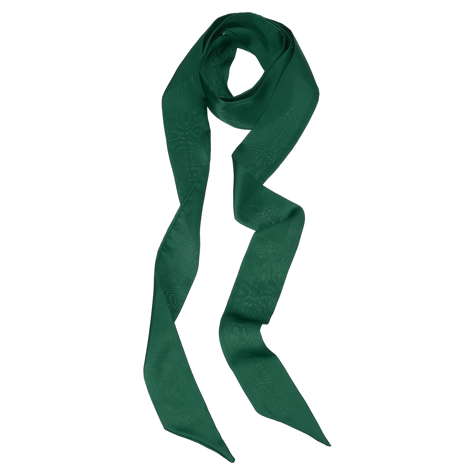 Uxcell Stylish Ribbon Scarf, Solid Color Skinny Scarf Pure  display picture 1
