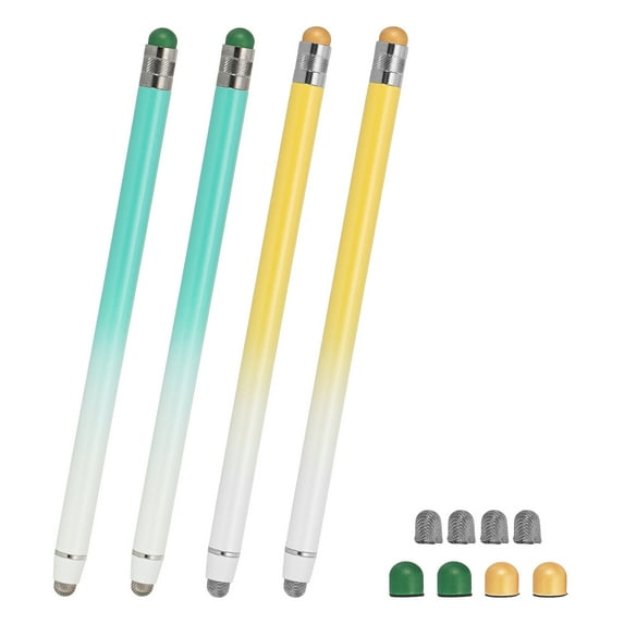 Uxcell Stylus Pens for Touch Screen, 2 in 1 High Sensitivity Universal Pen Green Yellow
