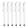 thumbnail image 1 of Uxcell Stylus Pens for Touch Screens, High Precision Universal Bling Stylus Crystal Metal Capacitive Pens White, 1 of 7