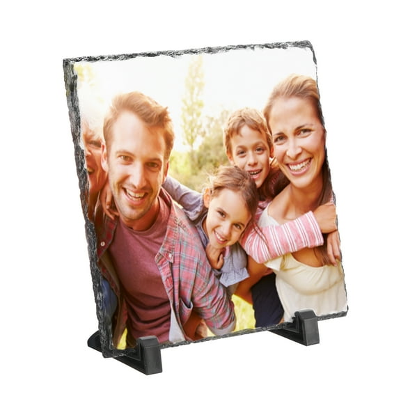 Uxcell Sublimation Slate Blanks, Square Photo Frame for Making Memorial Gift, White, 6"