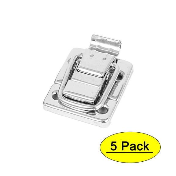 Uxcell Suitcase Boxes Chests Trunk Lock Silver Tone Fastener Toggle Latch Catch 5pcs