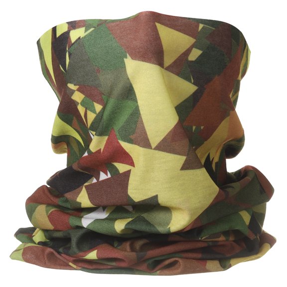 Uxcell Summer Cooling Neck Gaiter Sun Protection Face Mask, Brown-green