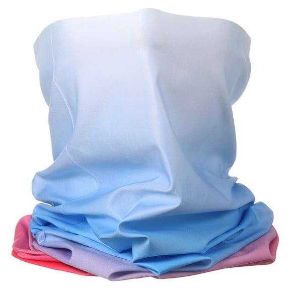 Uxcell Summer Neck Gaiter Sun Protection Face Mask for Cycling, Red-blue