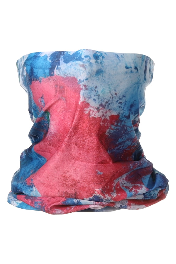 Summer Neck Gaiter Sun Protection Face Mask for Fishing, Blue/Red/White