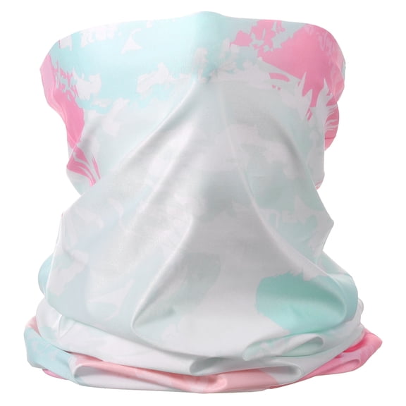 Uxcell Summer Neck Gaiter Sun Protection Face Mask for Fishing, Pink/khaki/Green