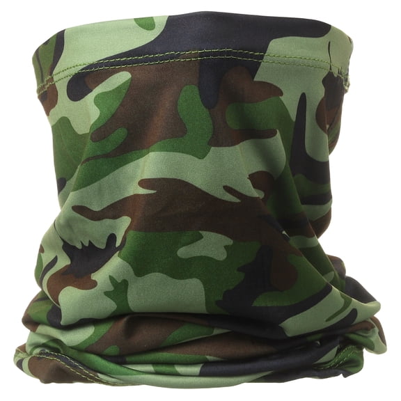 Uxcell Summer Neck Gaiter Unisex Sun Protection Face Mask, Camo Army Green