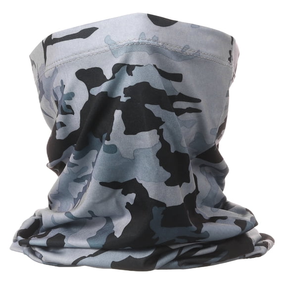 Uxcell Summer Neck Gaiter Unisex Sun Protection Face Mask, Camo Gray