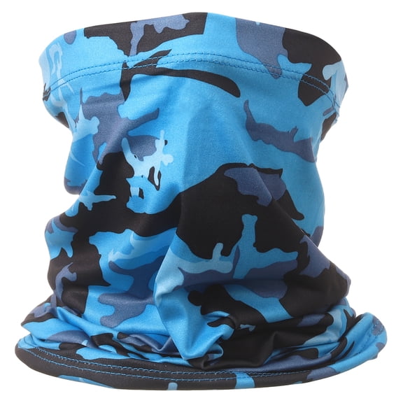 Uxcell Summer Neck Gaiter Unisex Sun Protection Face Mask, Camo Sapphire