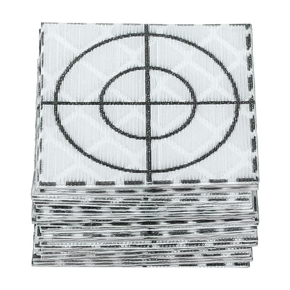 Uxcell Survey Reflector Sheets, Self-Adhesive Reflective Target Sheets White 20x20mm
