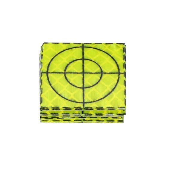Uxcell Survey Reflector Sheets Self-Adhesive Target Sheets for Total Stations Green 30x30mm