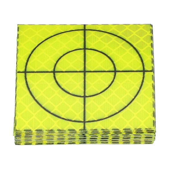 Uxcell Survey Reflector Sheets Self-Adhesive Target Sheets for Total Stations Green 50x50mm