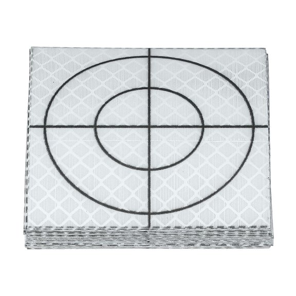 Uxcell Survey Reflector Sheets Self-Adhesive Target Sheets for Total Stations White 60x60mm