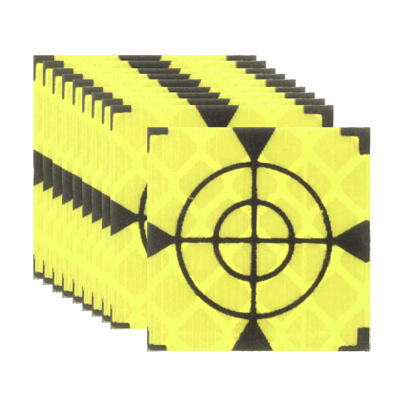 Uxcell Survey Reflector Target (20x20mm, Yellow Green)(50 Pcs) Self ...