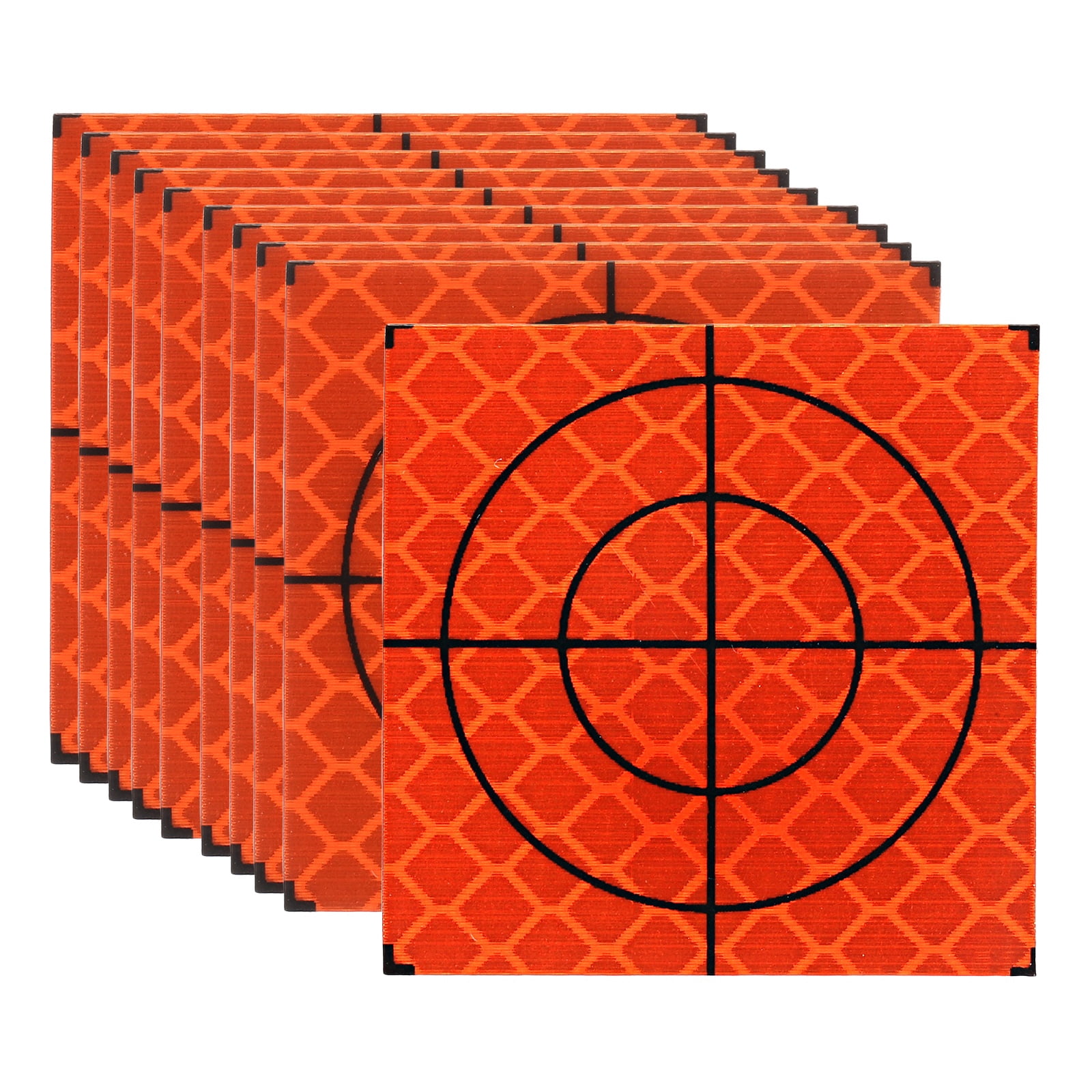 Uxcell Survey Reflector Target (30x30mm, Red)(50 Pcs) Self-Adhesive ...