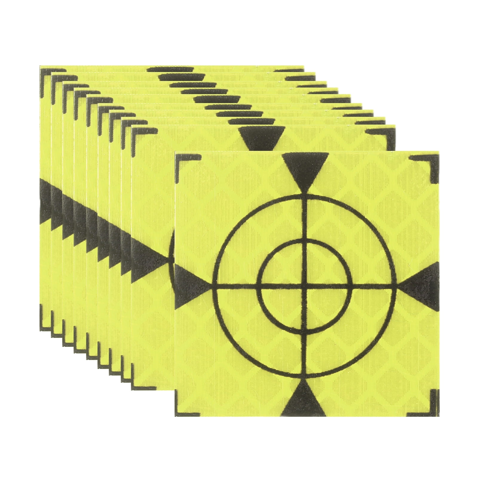 Uxcell Survey Reflector Target (30x30mm, Yellow Green)(100 Pcs) Self ...