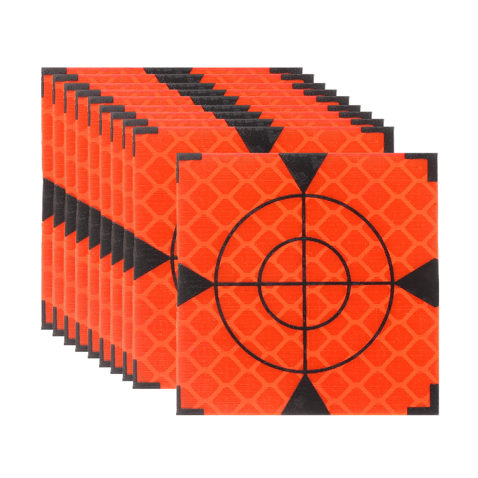 Target Set Survey Uxcell Survey Reflector Target (40x40mm, Red)(100 Pcs) Self-Adhesive ...