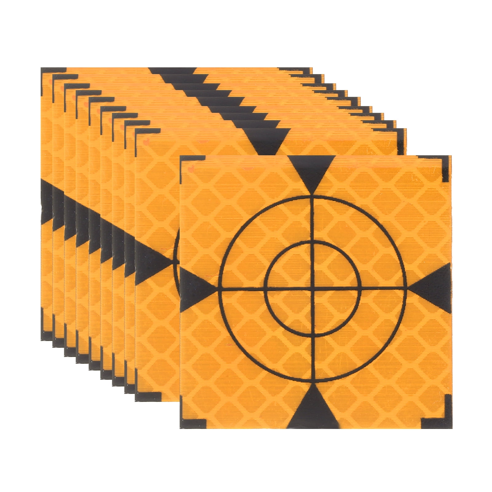 Uxcell Survey Reflector Target (40x40mm, Yellow)(50 Pcs) Self-Adhesive ...