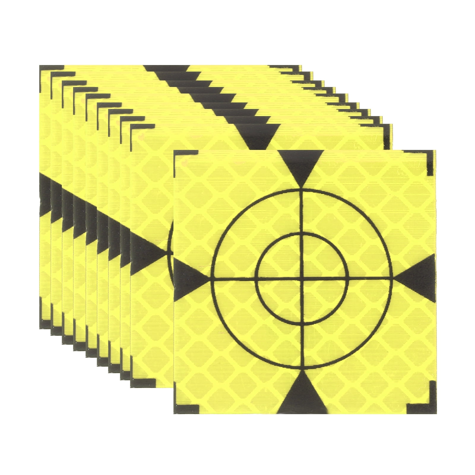 Uxcell Survey Reflector Target (40x40mm, Yellow Green)(50 Pcs) Self ...
