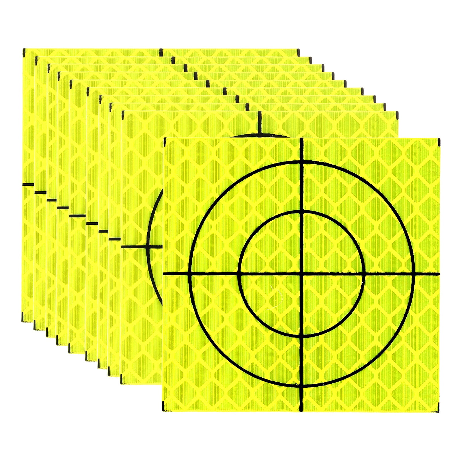 Target Set Survey Uxcell Survey Reflector Target (50x50mm, Yellow Green)(50 Pcs) Self ...