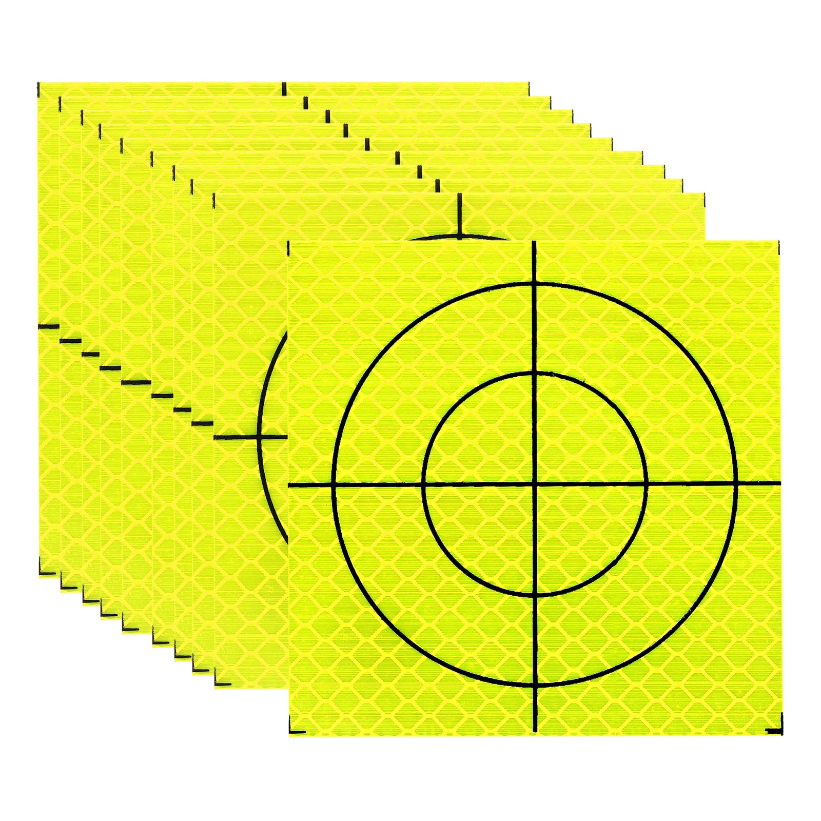 Uxcell Survey Reflector Target (80x80mm, Yellow Green)(10 Pcs) Self ...