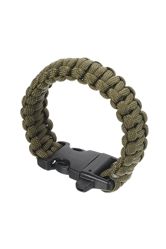 Survival Paracord Bracelets, Braided Paracord Bracelet, Dark Green