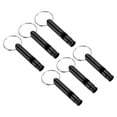 thumbnail image 1 of Uxcell Survival Whistle, 6 Pack Loud Sound Safety Whistle for Hiking, Black, 1 of 6