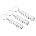 thumbnail image 1 of Uxcell Survival Whistle, Double Tubes Whistles Super Loud, Silver, 3 Pack, 1 of 6