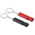 thumbnail image 1 of Uxcell Survival Whistle, Loud Sound Aluminum Outdoor Safety Whistle for Hiking Red, Black, 1 of 6