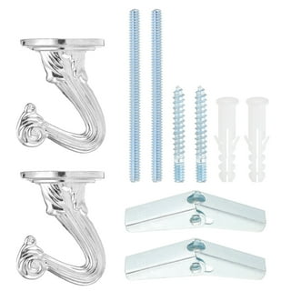 8 Sets Heavy Duty Ceiling Hooks For Hanging Plants - Swag Hooks With Hardware For Hollow & Solid Walls